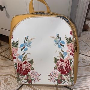 Floral printed backpack